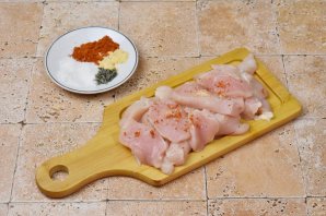 Птитим с курицей и брокколи