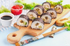 Роллы с мидиями