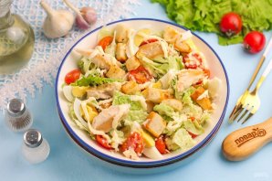 Салат "Цезарь" с майонезом