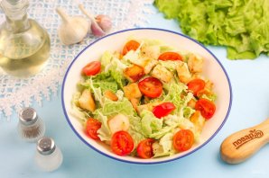 Салат "Цезарь" с майонезом