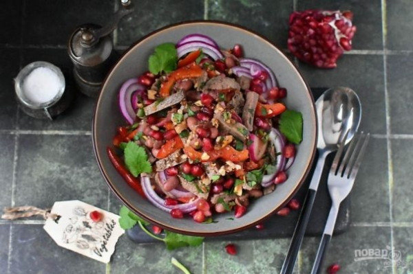 Салат "Тбилиси" с гранатом