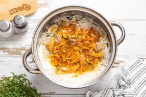 Щи постные с грибами