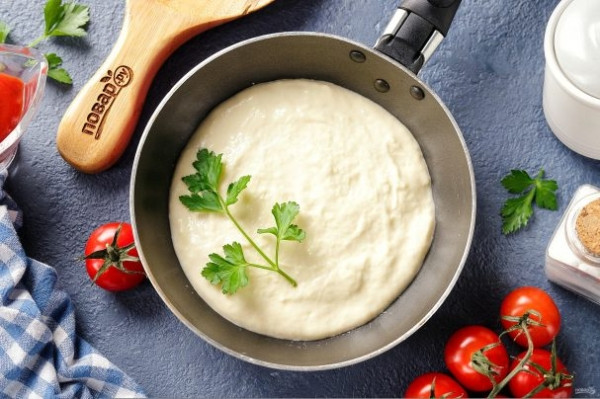 Тесто на сковороде Тесто на сковороде