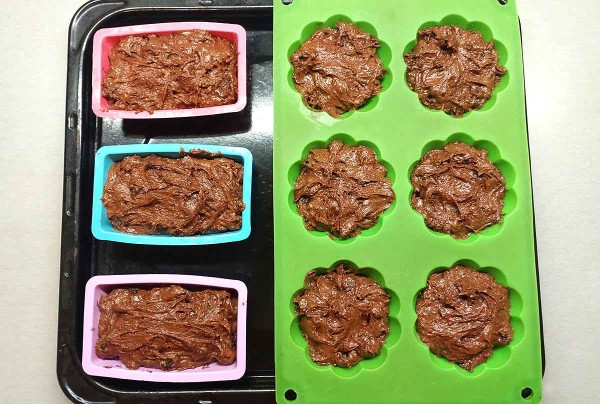 Шоколадные кексы с черносливом