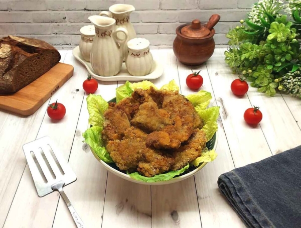 Куриная печень в панировке