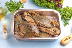 Краб в духовке