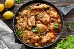 Курица по-средиземноморски с оливками