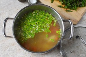 Куриный суп с крапивой