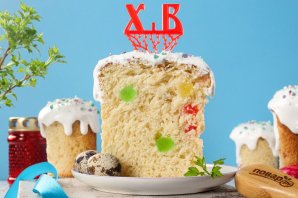 Пасхальный кулич на сливках и сухих дрожжах Пасхальный кулич на сливках и сухих дрожжах