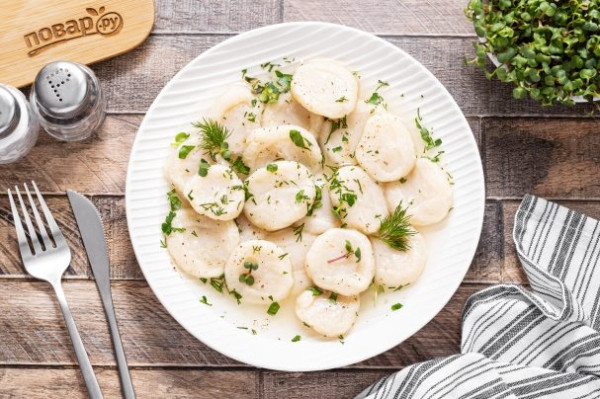 Постные галушки