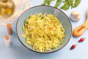 Постные оладьи из кабачков