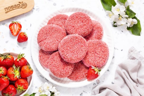 Клубничное печенье