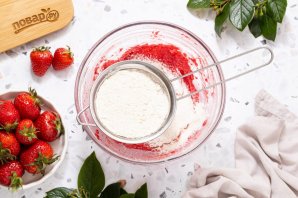 Клубничное печенье