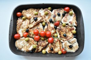 Курица по-гречески с фетой Курица по-гречески с фетой
