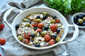 Курица по-гречески с фетой Курица по-гречески с фетой