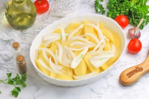 Минтай с картошкой