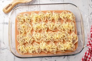 Фаршированные макароны-ракушки