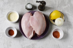 Шашлык из куриной грудки