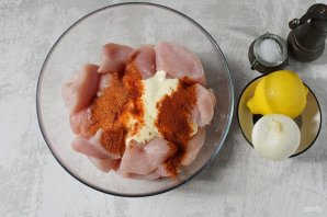 Шашлык из куриной грудки
