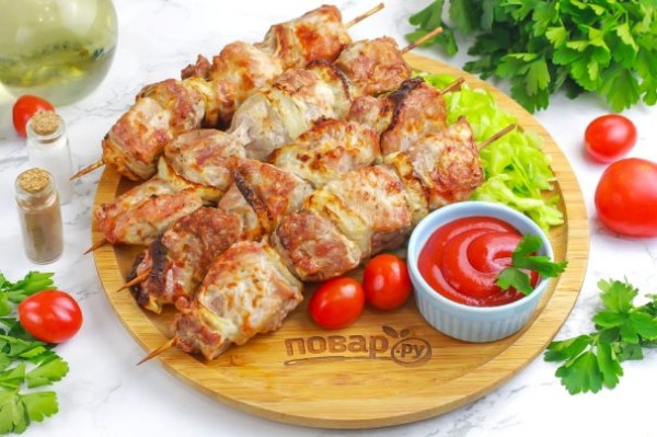 Шашлык из свинины в аэрогриле