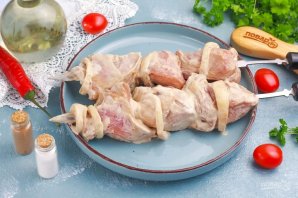 Шашлык из свинины в майонезе