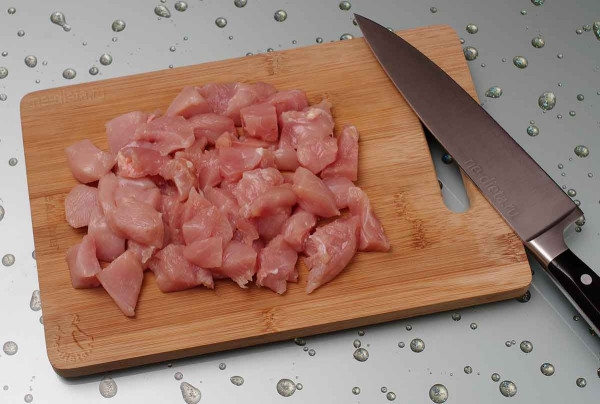 Курица с фасолью