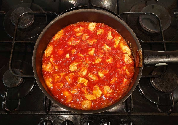 Курица с фасолью