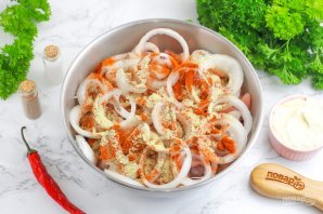 Шашлык из курицы в майонезе Шашлык из курицы в майонезе