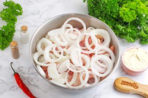 Шашлык из курицы в майонезе Шашлык из курицы в майонезе