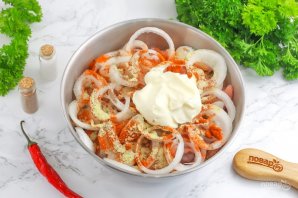 Шашлык из курицы в майонезе Шашлык из курицы в майонезе