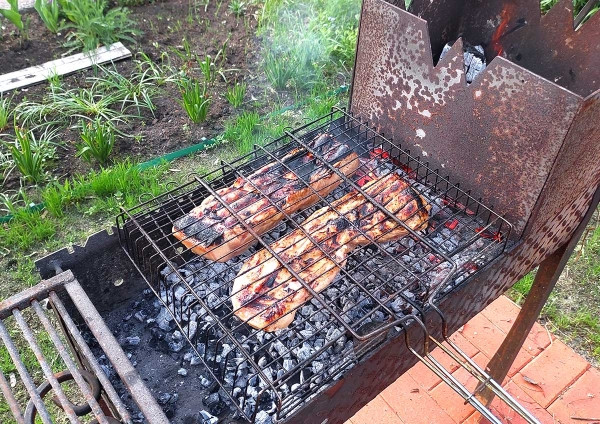Грудинка на мангале