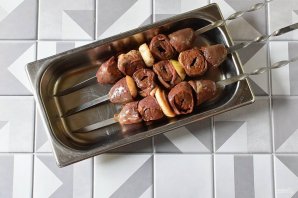 Шашлык из сердечек индейки