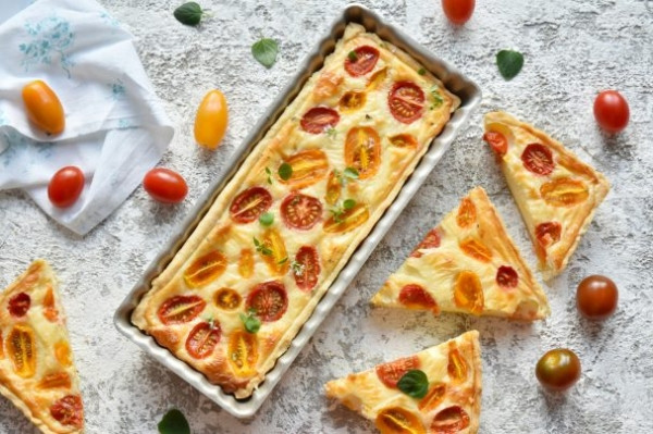 Тарт с черри и сыром