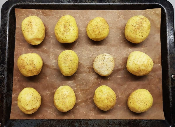 Картошка-гармошка с сыром