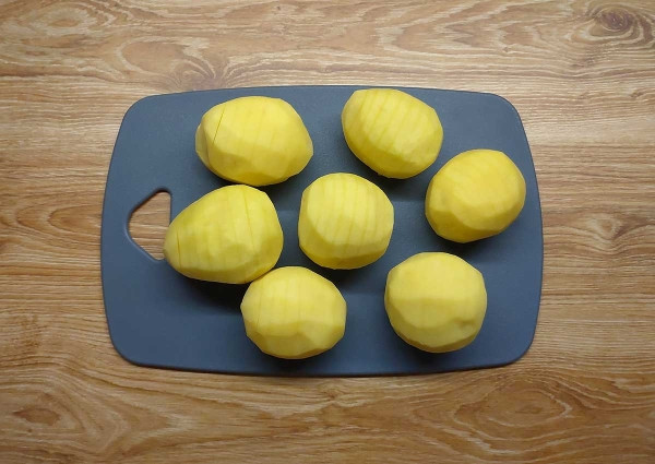 Картошка-гармошка с сыром