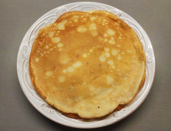 Блины на молоке и кипятке