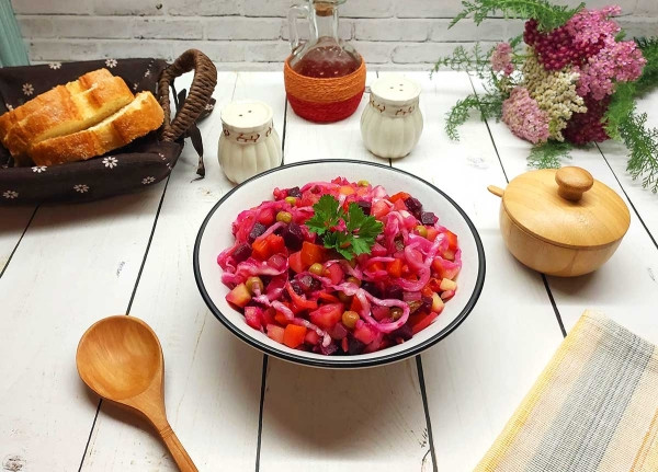 Винегрет с квашеной капустой