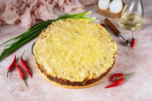 Пирог с тыквой и рисом