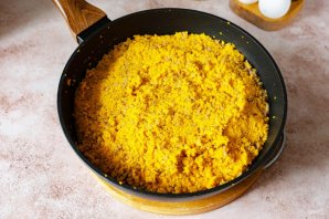 Пирог с тыквой и рисом