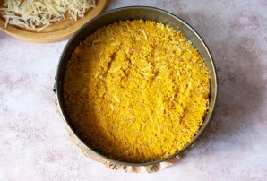 Пирог с тыквой и рисом
