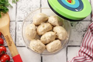 Шампиньоны на гриле