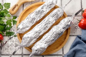 Шашлык из картофеля