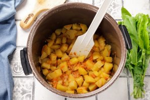 Щи из щавеля в мультиварке