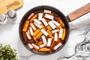 Токпокки из рисовой бумаги