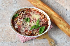 Запеканка из кабачков и баклажанов
