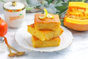 Запеканка из тыквы и яблок