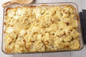 Картошка с мясом и сыром в духовке Картошка с мясом и сыром в духовке