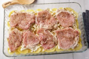 Картошка с мясом и сыром в духовке Картошка с мясом и сыром в духовке