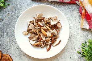 Картошка с подберезовиками